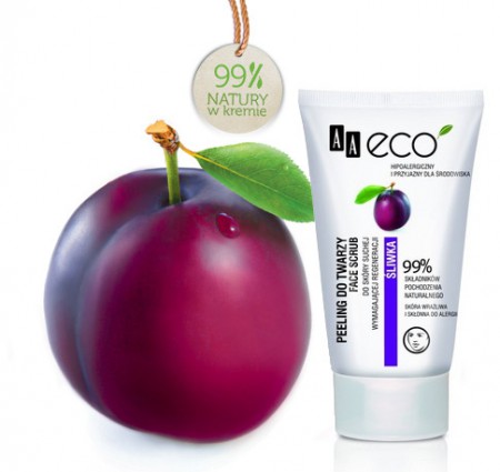 AAeco śliwka - Peeling do twarzy